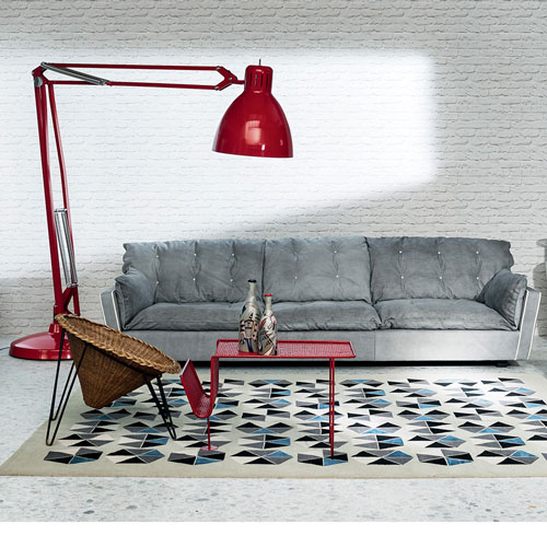 going with its geometric designs that stand out in the house