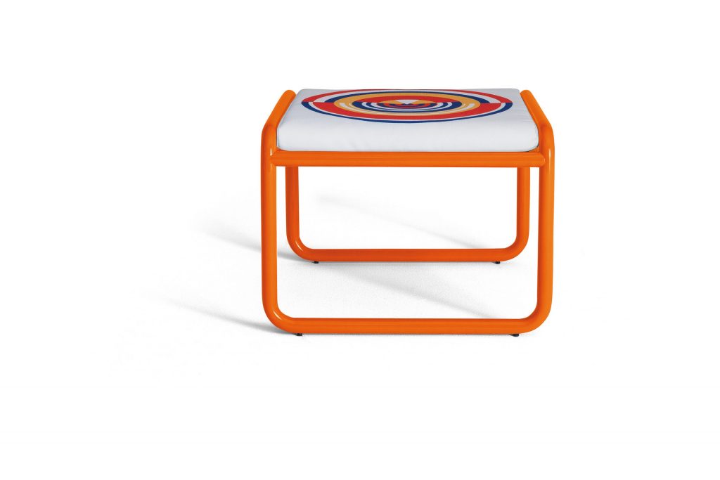 locus solus pouf in orange