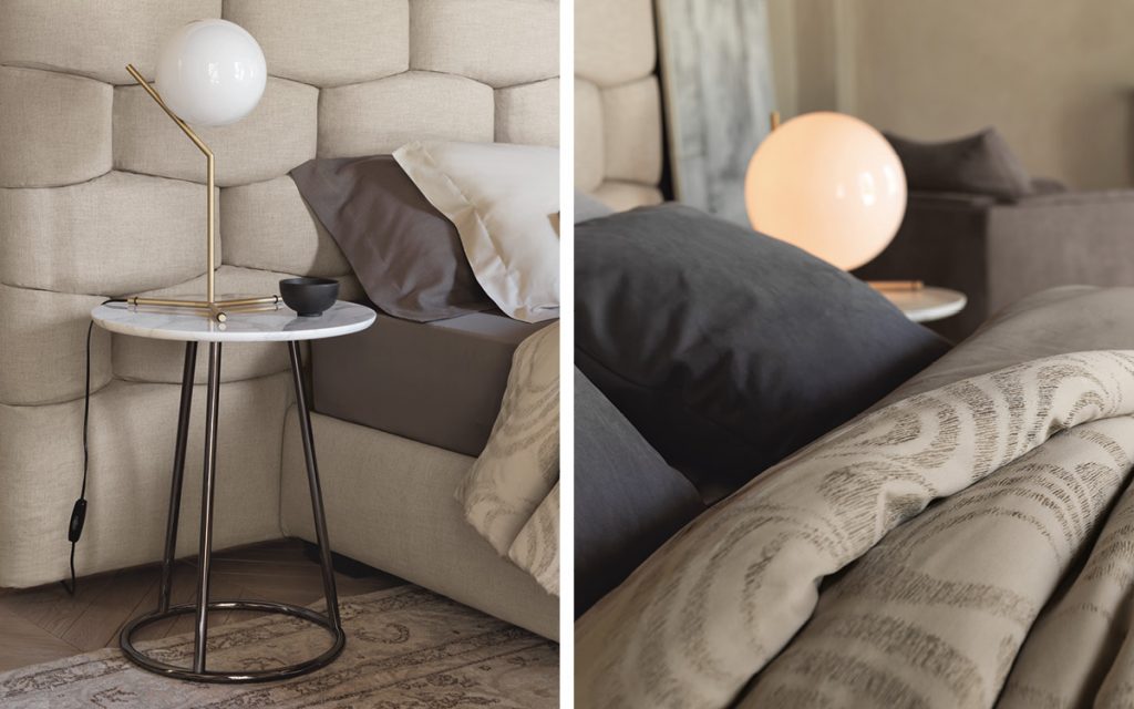 angle table with metal legs and white top