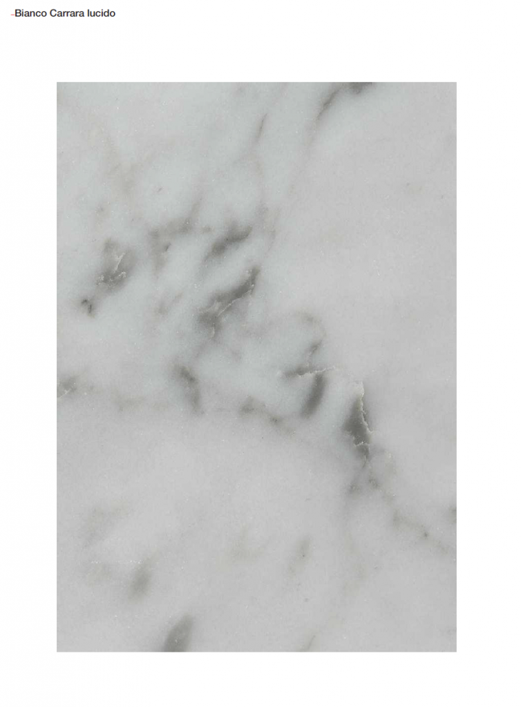 Marble sample in white and gray color on a white background.