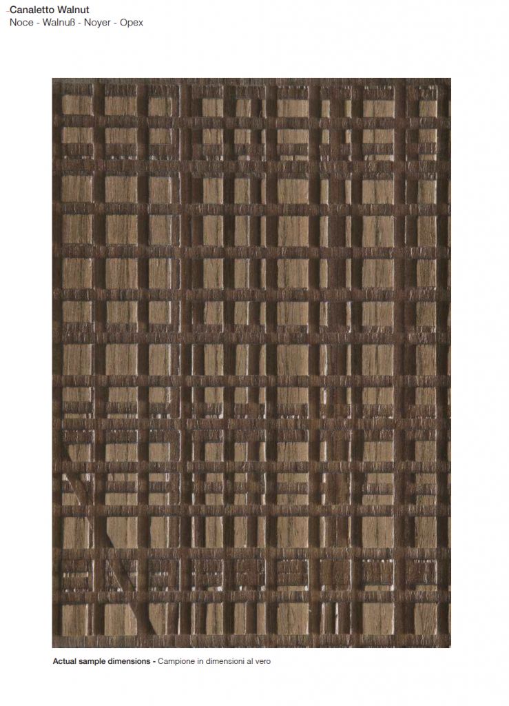 Maxima finish wood sample in a medium brown color with rough texture, set against a white background.