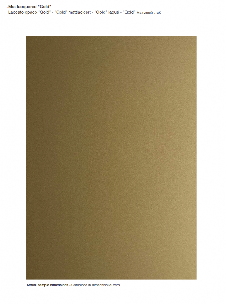 Metallic finish sample in a bronze color with a shiny, metallic texture, on a white background.