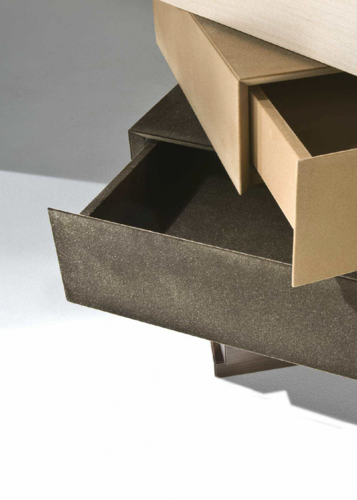 Closeup of two Velvet finish wood samples in a dark brown color with a smooth, luxurious texture, set against a white background.