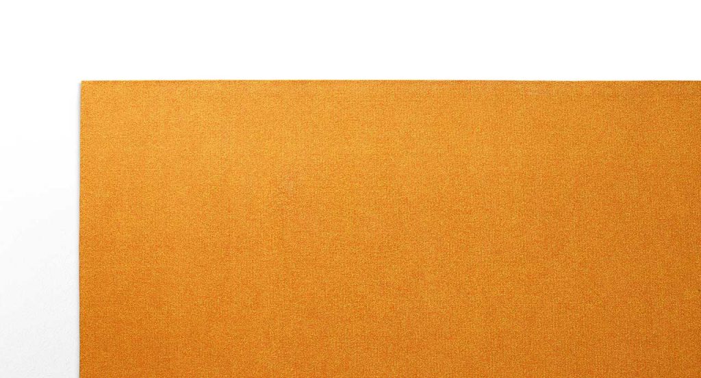 Orange Policromo-Policromo Double rug on a white background.