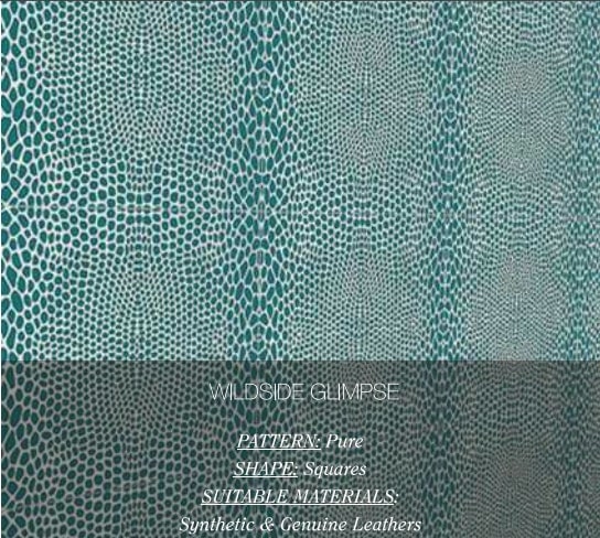 Closeup of Pure Mosaic in shades of blue with square patterns.