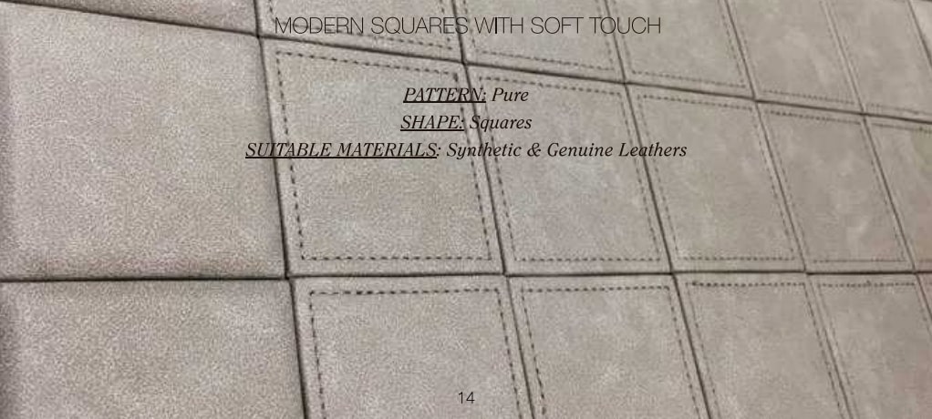 Pure Mosaic in white with sqaure patterns.
