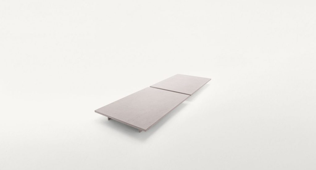 White Sunset Side Table, top in wood, structure in steel on a white background.