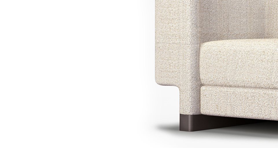 wooden legs made of matte brown lacquered wood base on a white background