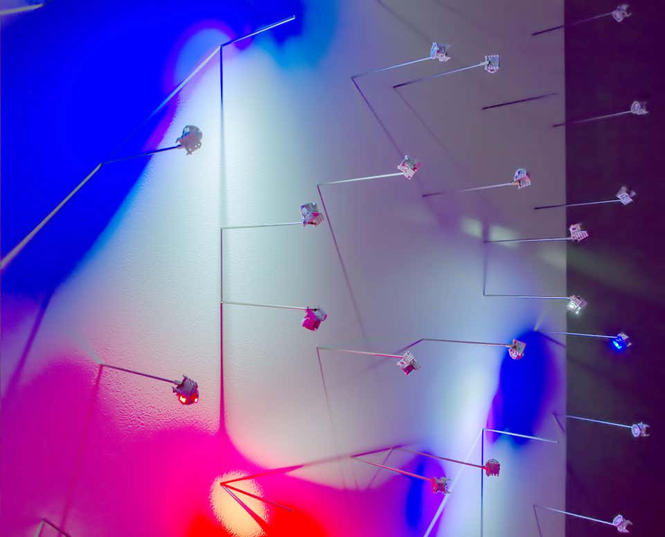 Erwin Redl Dial Lights in White-Red and White-Blue