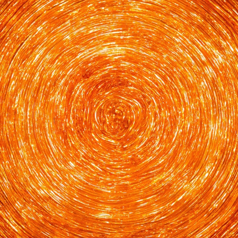 strips of methacrylate glass in a deep orange tone