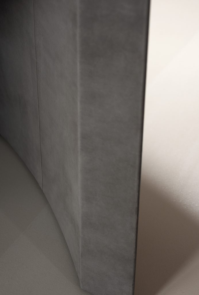 marble made in a white and gray stained color tone and stone bases