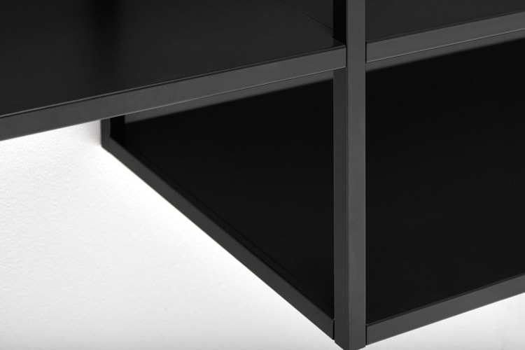 Shelf edges made of aluminum base in gray color tone