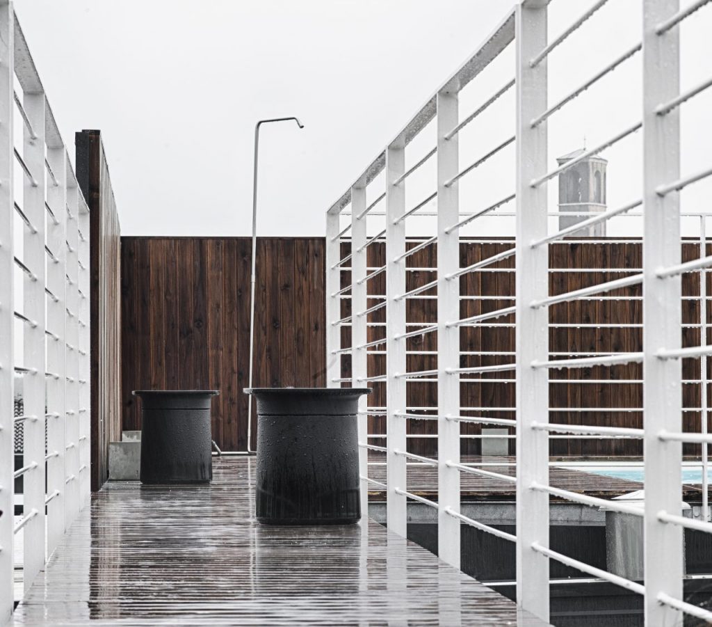 two tables made of polypropylene base in black tones