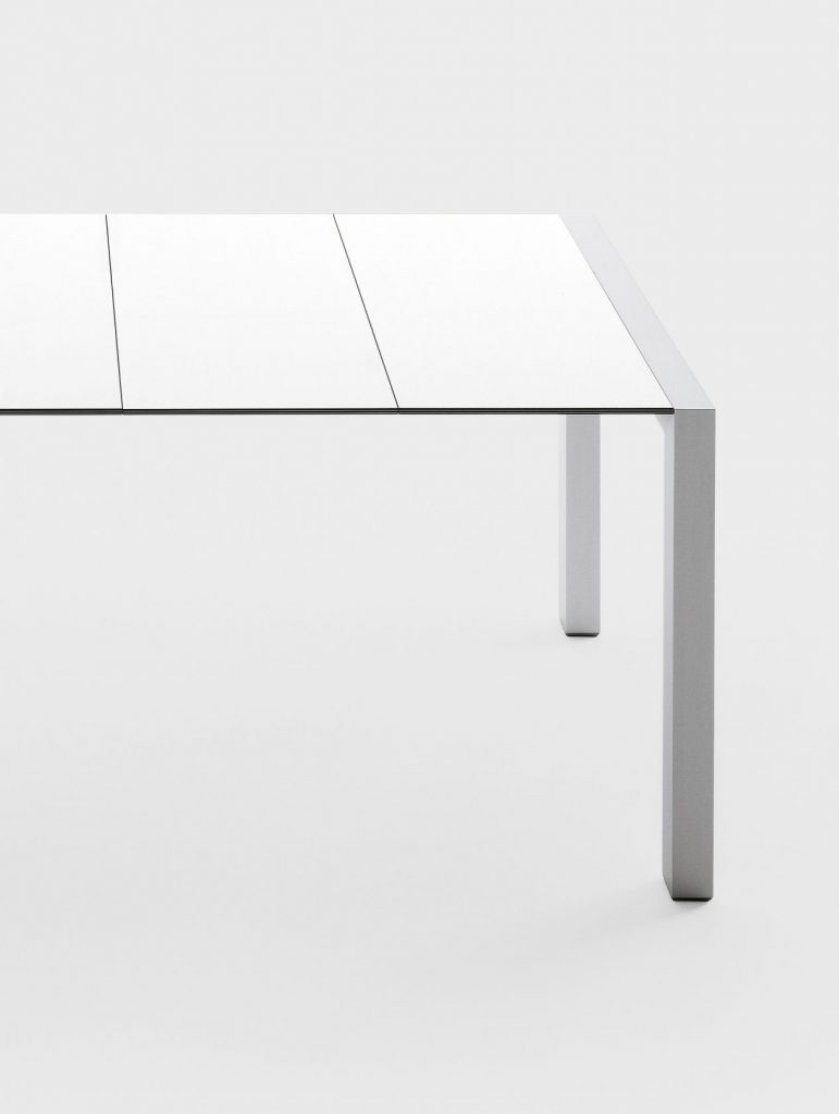 table made of wood in a white tone on a white background