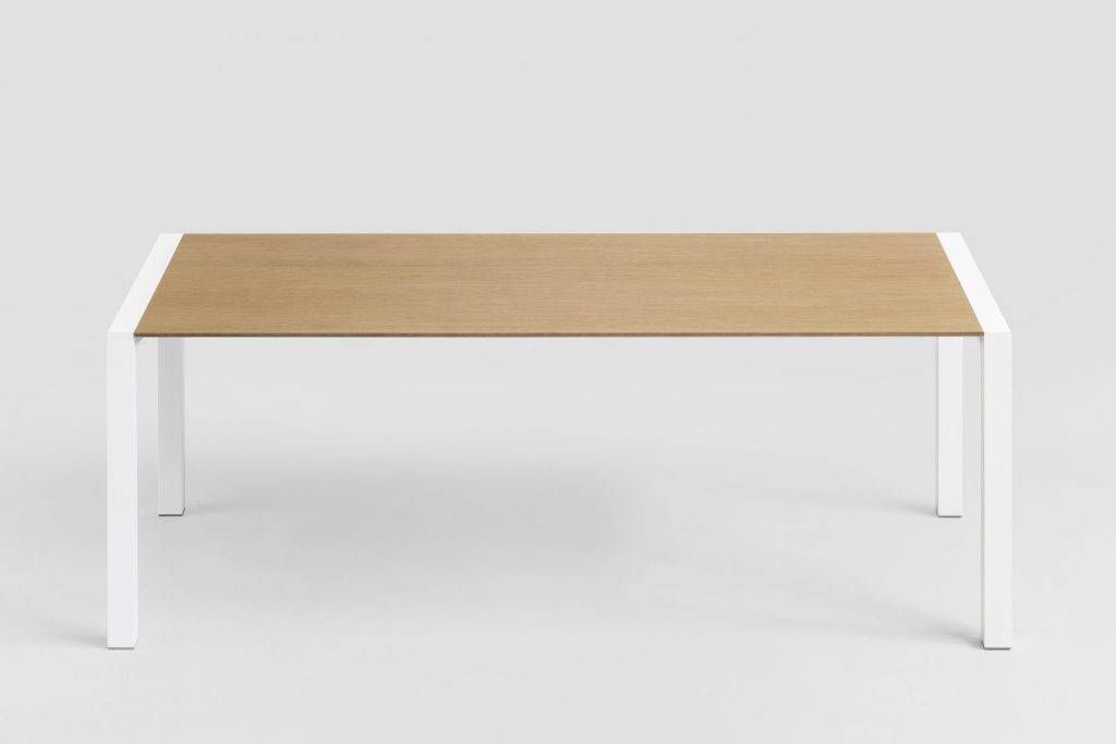 table made of wood in a brown and white tone on a white background