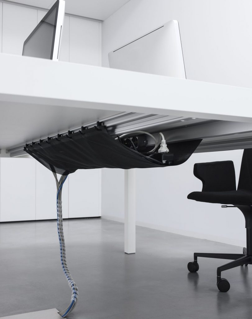 work table with modifications below to implement rest maya in a black and white color tone