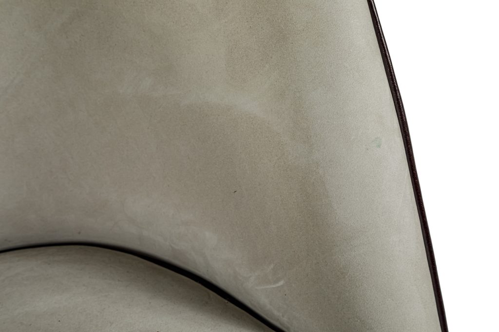 chair leather made in a beige tone with brown finishes