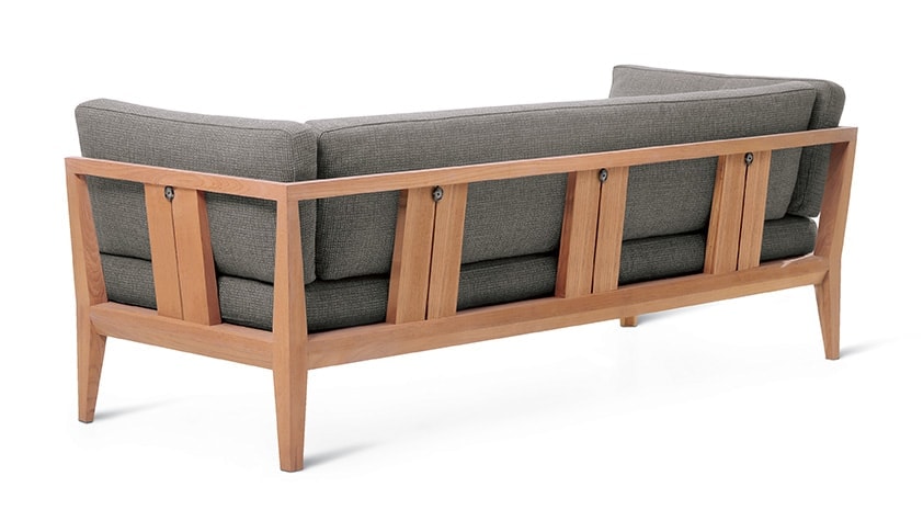 Back view of Teka Two Sofa in front of a white background