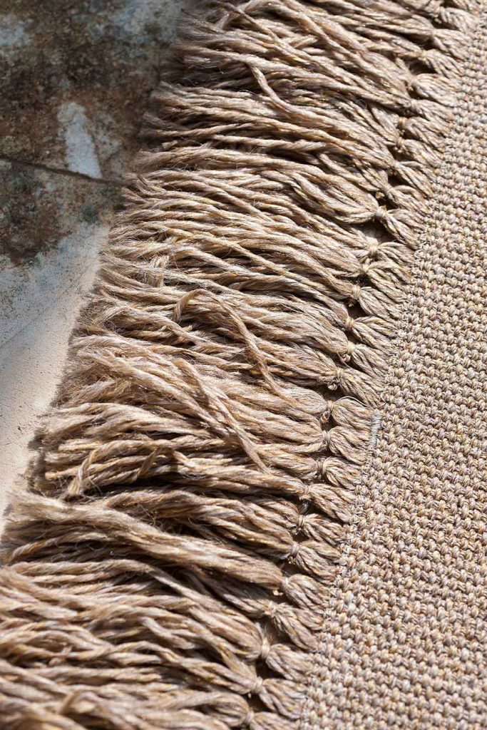 Close up of the Triptyque Rug