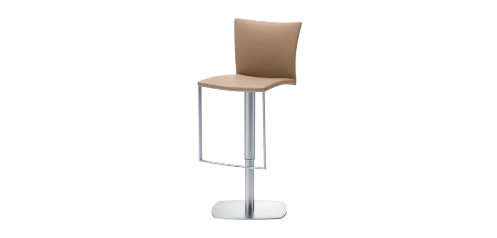 Angled view of Nobile barstool in front of a white background