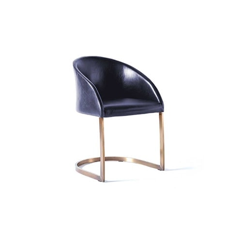 Sign armchair in front of a white background