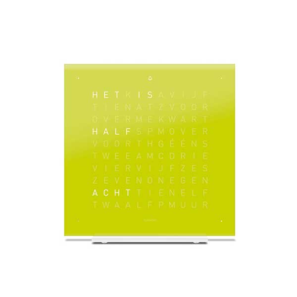 QLOCKTWO Touch in highlighter color in front of a white background