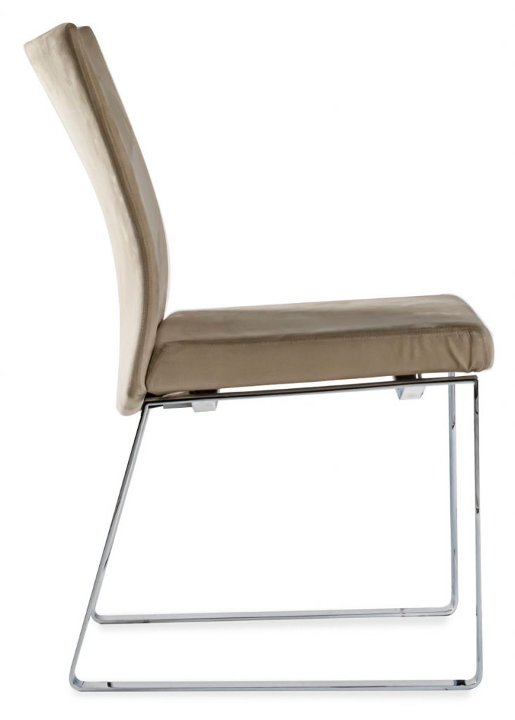 Linus chair side view in front of a white background