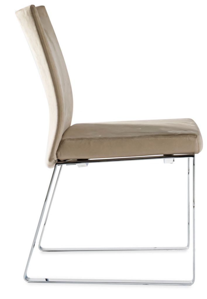 Linus chair side view in front of a white background