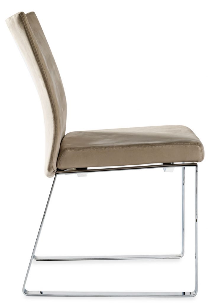 Linus chair side view in front of a white background