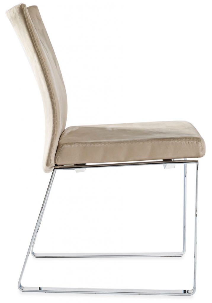 Linus chair side view in front of a white background