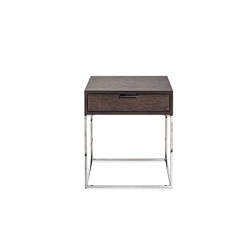 Oscar night stand in front of a white background