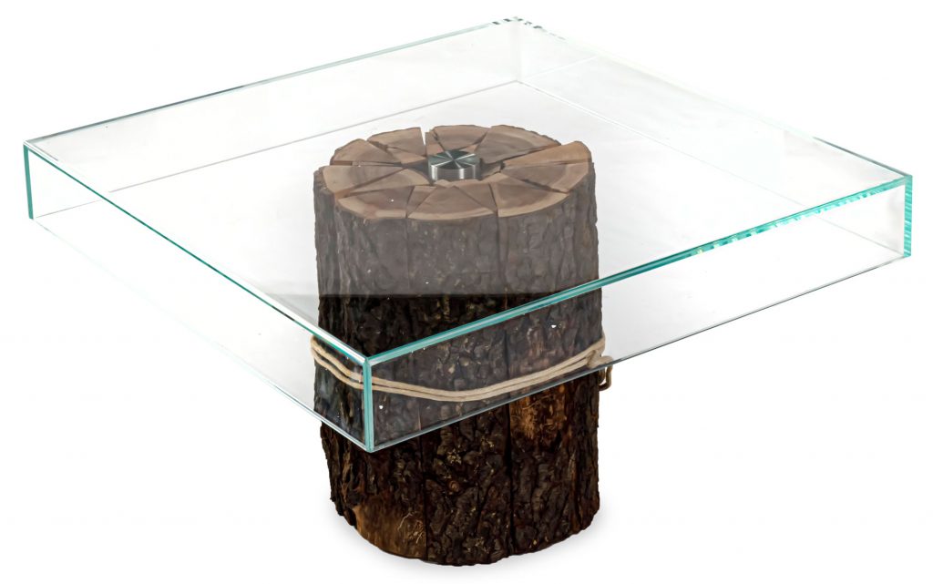 Top view of Simplicity coffee table in front of white background