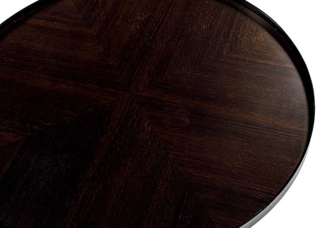 Top close up view of Sirio coffee table in front of a white background