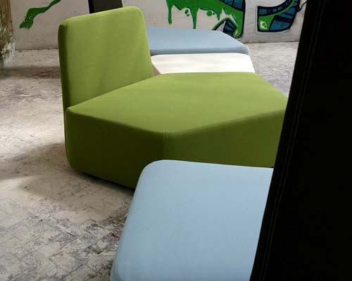 A close up image of a green Ben Grimm with a short backrest