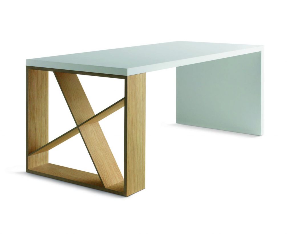 J-Table with a light blue top