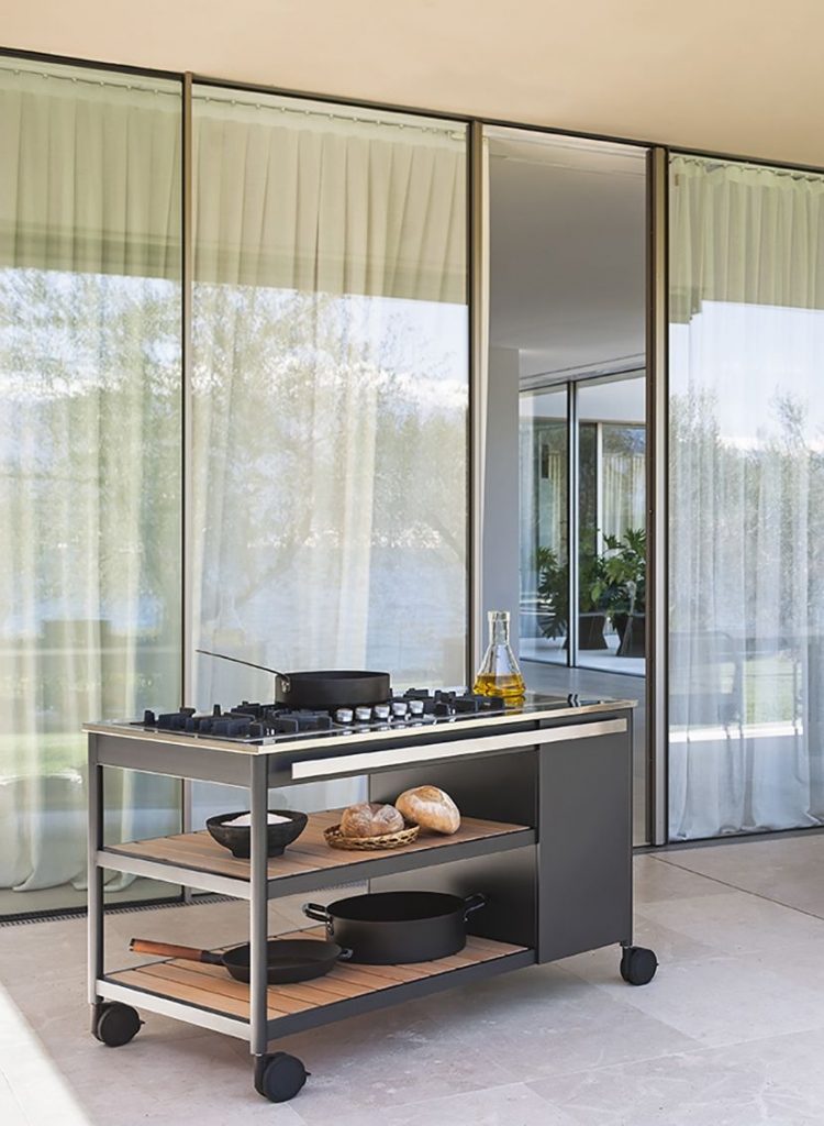 Norma One Cooking module in an outside setting