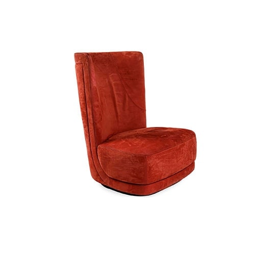 Etienne Bergere in a red leather angled view in front of a white background
