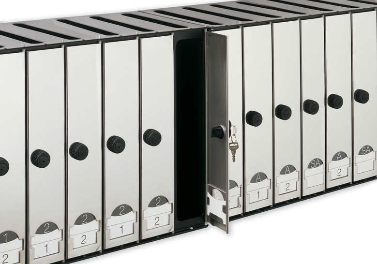 shelf made of steel base and black finishes with methacrylate lid