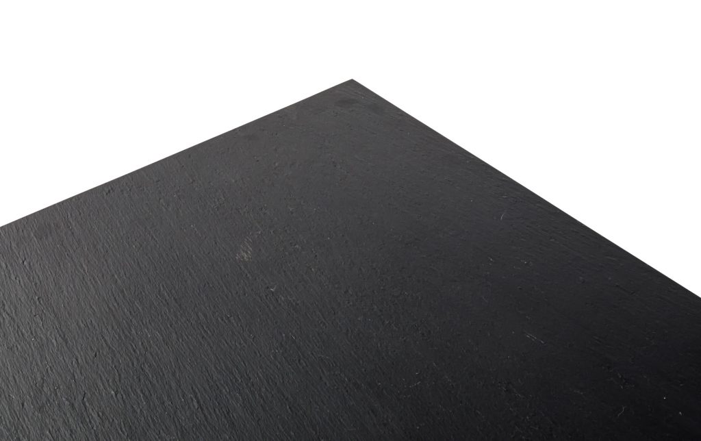 Unique Draga & Aurel table in sophisticated and elegant matte black on a white background.