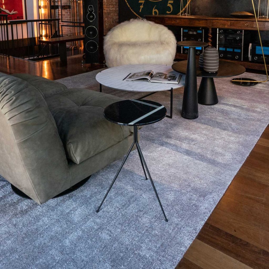 Hand-decorated smoothed MDF top adds artistic flair.