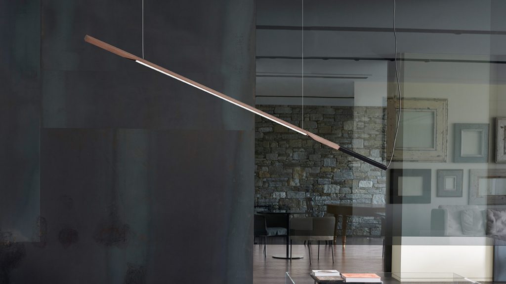 pendant lamp made of aluminum and metal glass base in a gold tone with black
