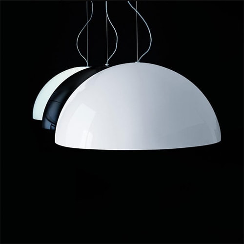 ceiling lamp made of glass and metal in a tone of white, black,