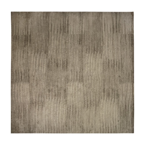 rug made with different designs finished in a brown tone
