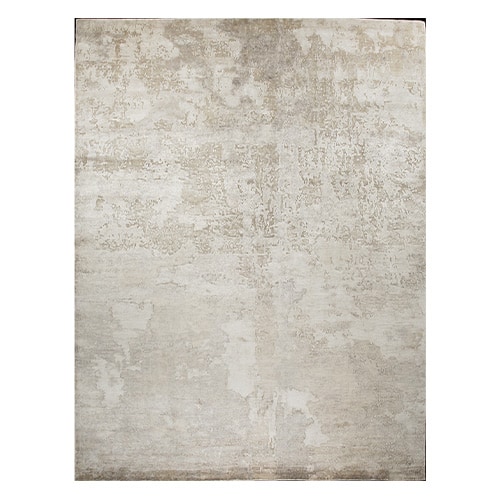 rug made of light brown coin fabric finished in the shape of quartz on a white background