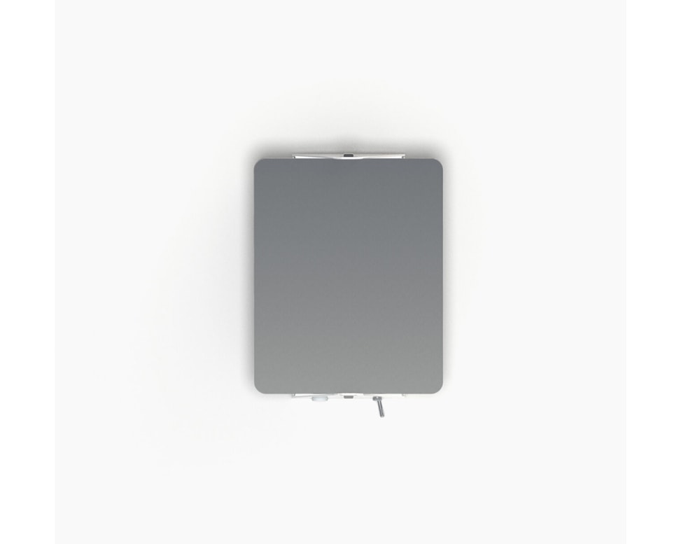 small diffuser made of aluminum illuminated in a gray tone
