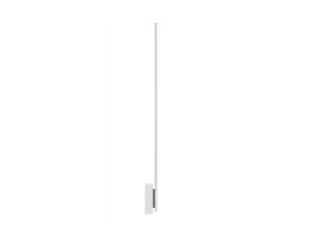 thin line shaped lamp made of white metal with LED light