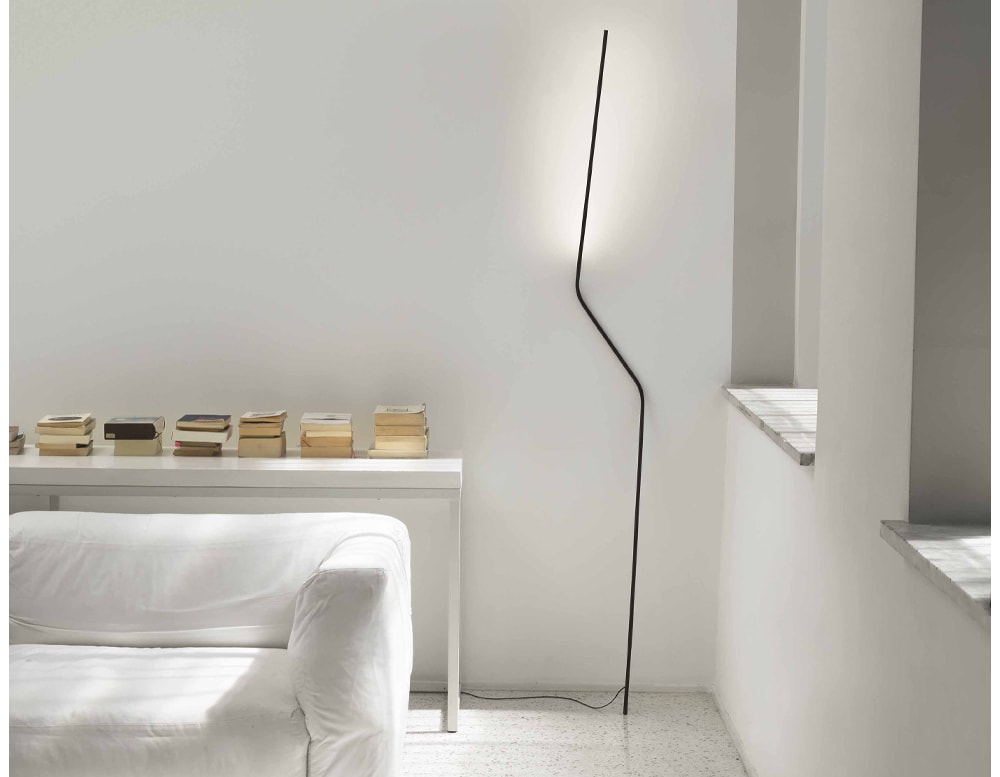 mobile lighting object made of black metal base