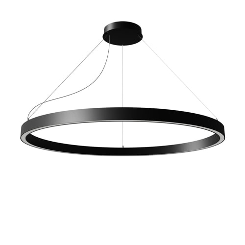 hanging lamps made of black metal on a white background