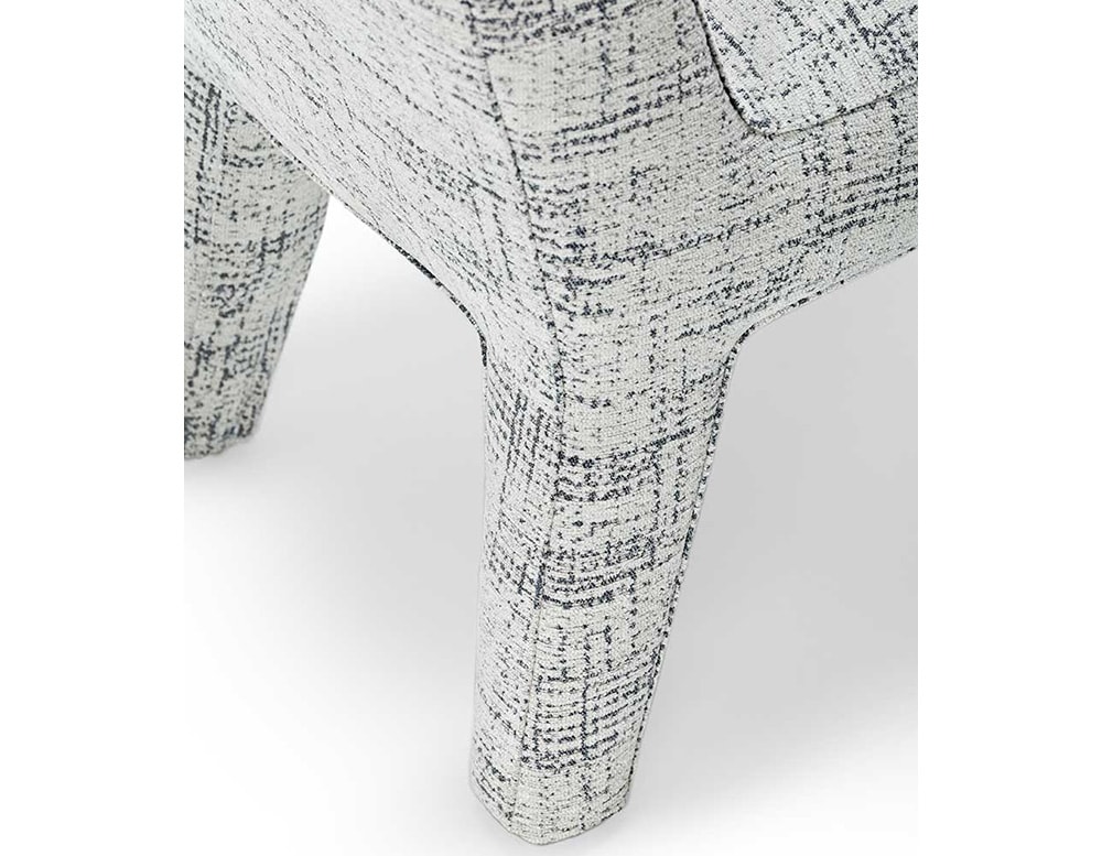 chairs made of aluminum and upholstered in gray fabric with traditional finishes