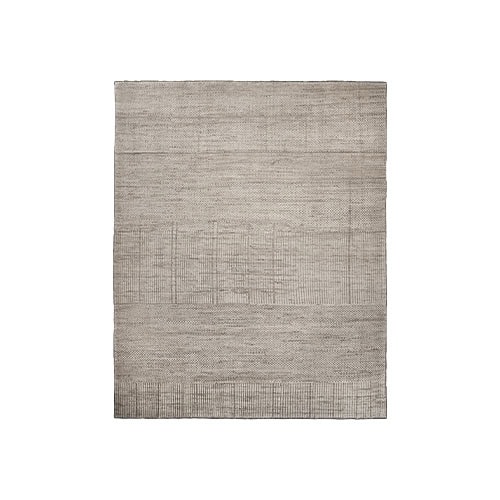 Sah Sidi Rug showcases a refined grid-like pattern in soft neutral tones. Its subtle texture and elegant simplicity make it a versatile piece that complements both modern and traditional interiors.